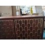 GRADE A2 - Dark Wood Drinks Cabinet - Dejan