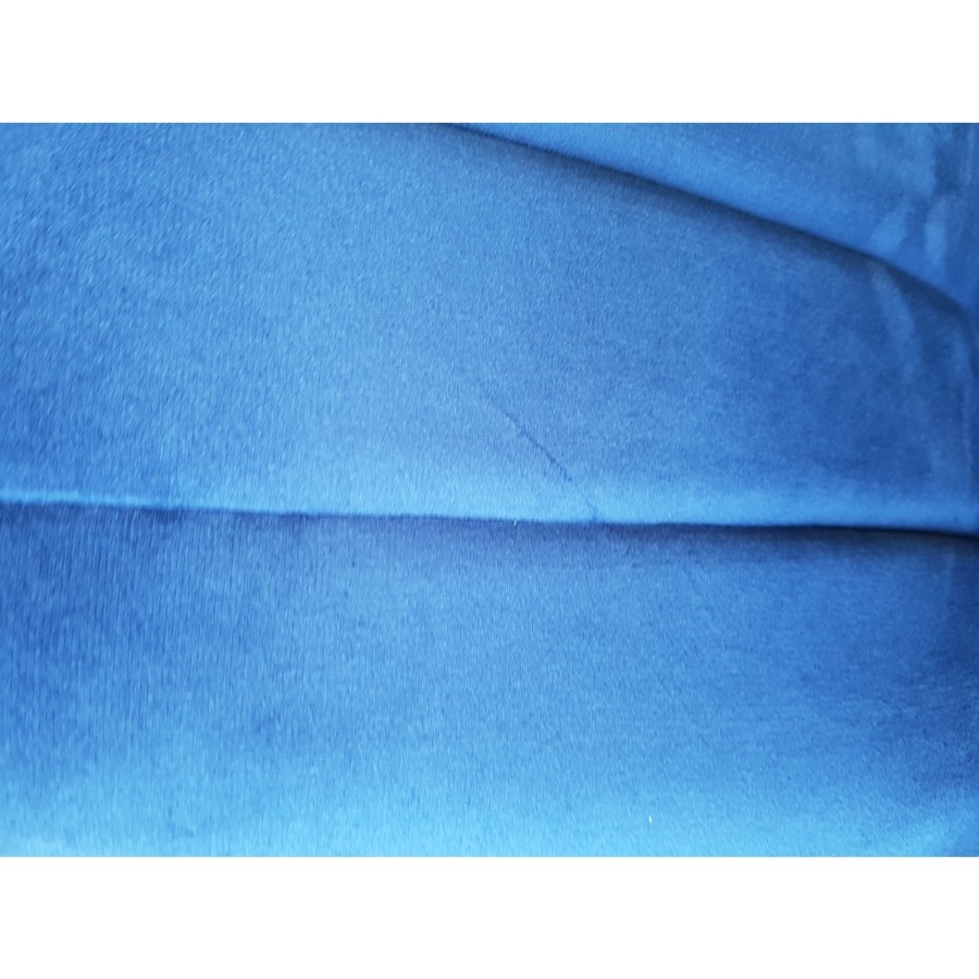 GRADE A2 - Navy Blue Velvet Upholstered Bar Stool - Macie