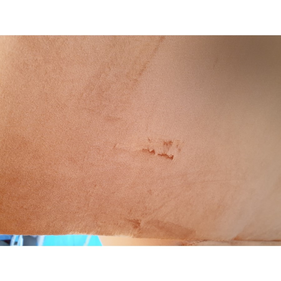 GRADE A2 - Opulence Orange Velvet 2 Seater Sofa - Payton