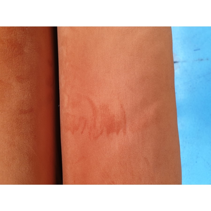 GRADE A2 - Opulence Orange Velvet 2 Seater Sofa - Payton