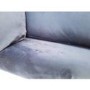 GRADE A2 - Payton Navy Blue Velvet 2 Seater Sofa