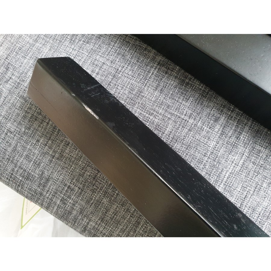 GRADE A2 - Set of 2 Grey Fabric Dining Chairs - New Haven