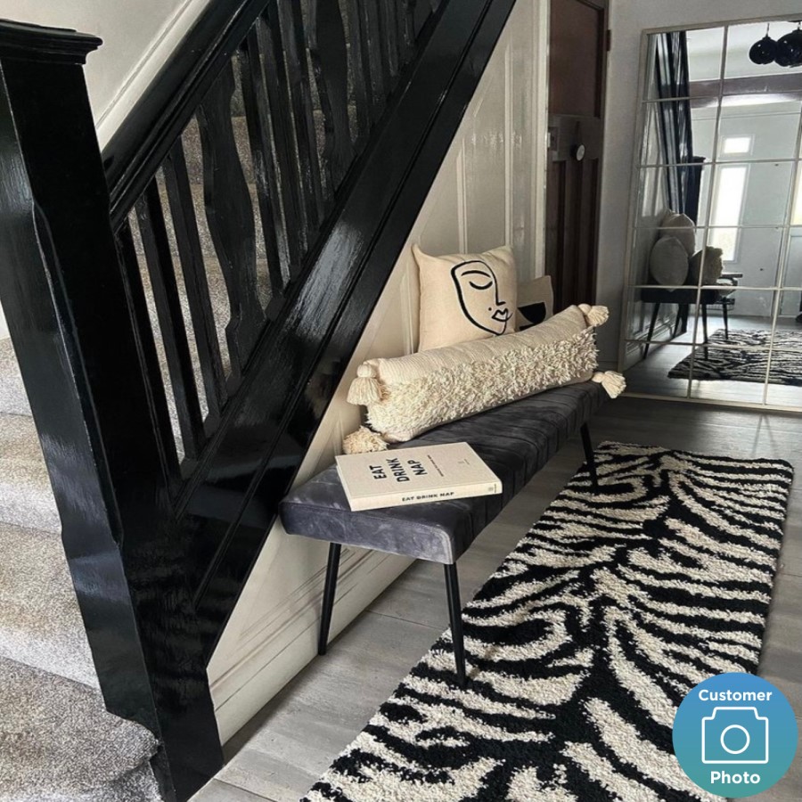 Grey Velvet Dining Bench - Seats 2 - Logan