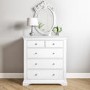 Olivia Off White 3 + 2 Drawer Chest of Drawers