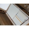 GRADE A2 - Harper White Solid Wood 1 Drawer Bedside Table 