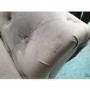 GRADE A2 - Grey Velvet Chesterfield Sofa - Seats 2 - Bronte