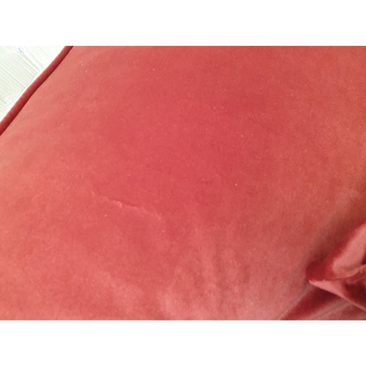 GRADE A2 - Burnt Orange Velvet Loveseat - Payton