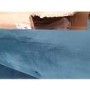 GRADE A2 - Teal Blue Velvet Sofa Bed with Cushions - Seats 3 - Rory