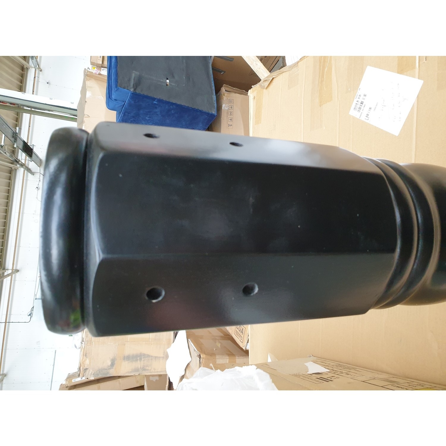 GRADE A2 Small Round Dining Table in Black Seats 4 Rhode Island