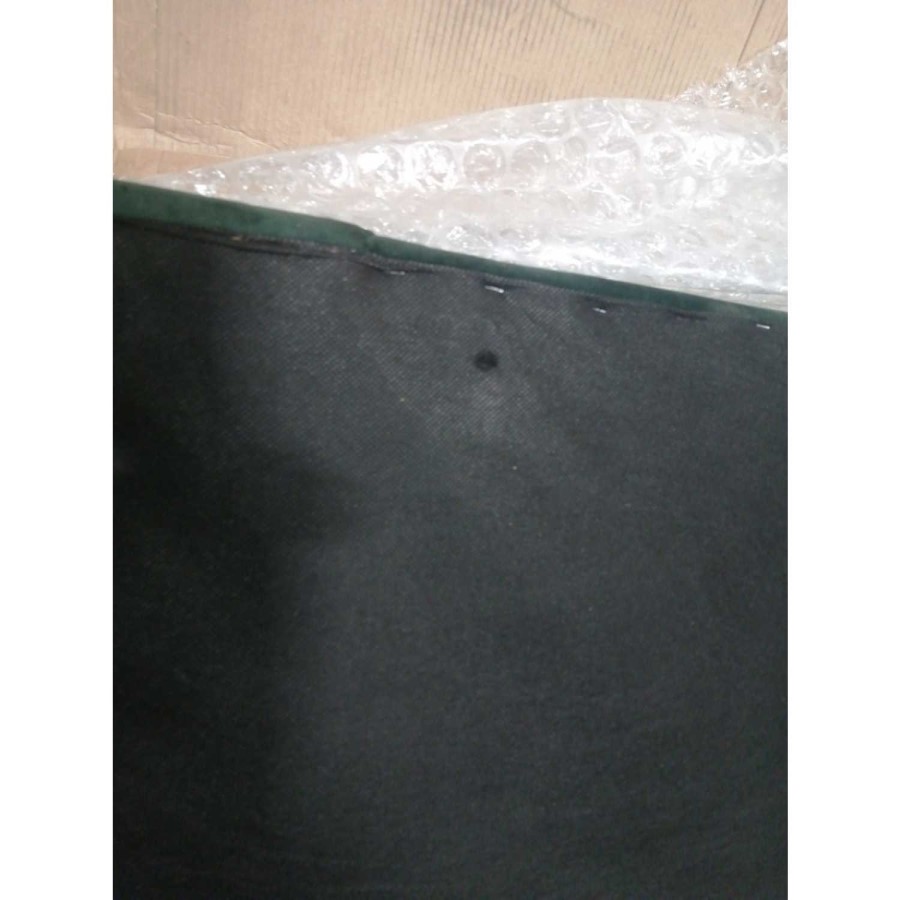 GRADE A2 - Buttoned Green Velvet Sofa - 3 Seater with Cushions - Elba