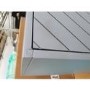 GRADE A2 - Ezra Chevron Wide Chest of Drawers in Pale Grey