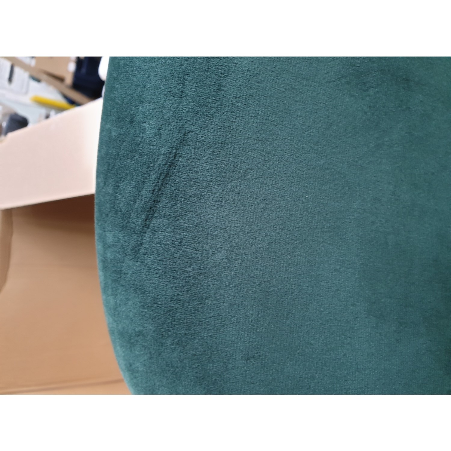 GRADE A2 Green Velvet Office Swivel Chair with Gold Base Marley