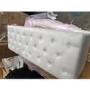 GRADE A2 - Safina Velvet Storage Blanket Box in Silver Grey with Stud Detail