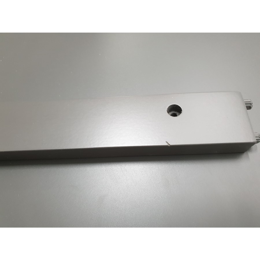 GRADE A2 - Harper Grey Solid Wood 1 Drawer Bedside Table