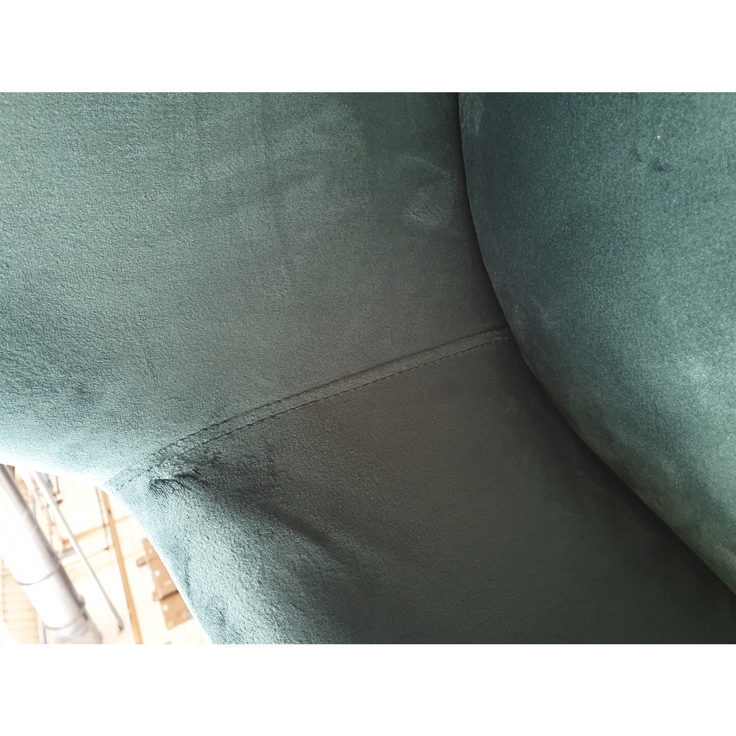 GRADE A2 Green Velvet Office Swivel Chair with Gold Base Marley