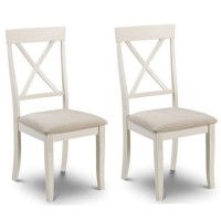 GRADE A2 - Julian Bowen Pair of Davenport Dining Chairs