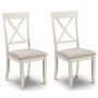 GRADE A2 - Julian Bowen Pair of Davenport Dining Chairs