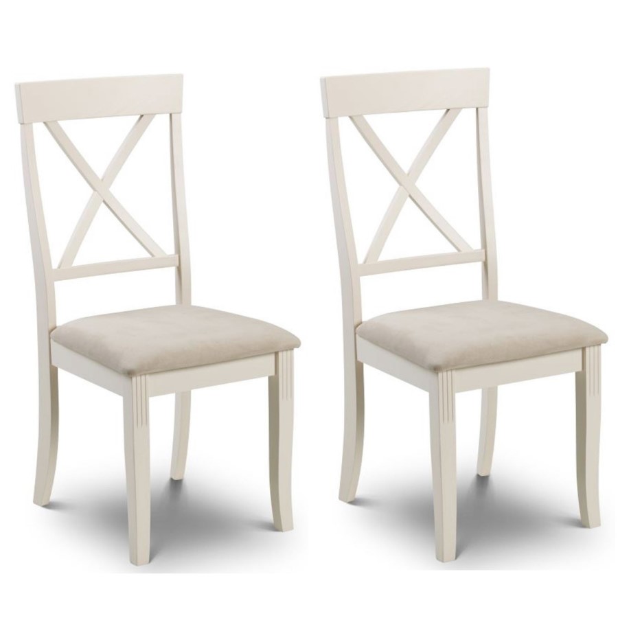 GRADE A2 - Julian Bowen Pair of Davenport Dining Chairs