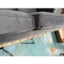 GRADE A2 - Payton Petrol Blue Velvet 3 Seater Sofa