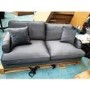 GRADE A2 - Payton Petrol Blue Velvet 3 Seater Sofa