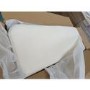 GRADE A2 - Leo Faux Sheepskin Storage Bench in Cream with Natural Legs