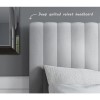 GRADE A2 - Khloe King Size Side Ottoman Bed in Silver Grey Velvet