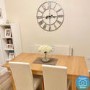 Pair of Velvet Cream Dining Chairs - New Haven