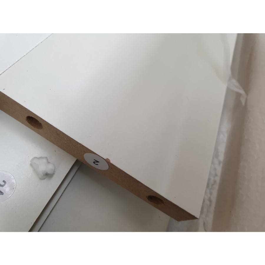 GRADE A2 - Vivienne White High Gloss Sideboard with LED Lighting