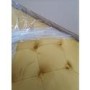 GRADE A2 - Mustard Yellow Ottoman Storage Footstool - Buttoned - Inez