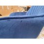 GRADE A2 - Set of 2 Navy Blue Velvet Dining Tub Chairs with Chrome Legs - Logan