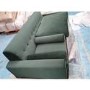GRADE A2 - Right Hand Facing Dark Green Velvet Corner Sofa with Bolster Cushions - Seats 3 - Idris