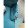 GRADE A3 - Teal Blue Velvet Armchair - Payton