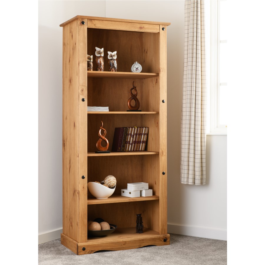 Seconique Original Corona Pine Tall Bookcase