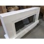 GRADE A2 - White Freestanding Alexa Electric Fireplace with LED Lights- Amberglo