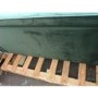 GRADE A2 - Buttoned Green Velvet Sofa - 3 Seater with Cushions - Elba