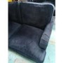 GRADE A2 - Payton Navy Blue Velvet 2 Seater Sofa