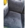 GRADE A2 - Payton Navy Blue Velvet 2 Seater Sofa