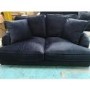 GRADE A2 - Payton Navy Blue Velvet 2 Seater Sofa