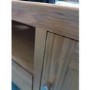 GRADE A2 - Large Solid Wood TV Unit with Storage - TV's up to 70" - Adeline