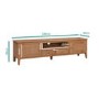 GRADE A2 - Large Solid Wood TV Unit with Storage - TV's up to 70" - Adeline