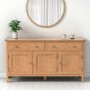 GRADE A2 - Large Oak Sideboard with Storage - Adeline