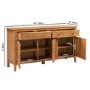 GRADE A2 - Large Oak Sideboard with Storage - Adeline