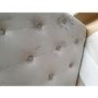 GRADE A2 - Amara King Size Bed Frame in Silver Grey Velvet with Quilted Headboard