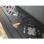 GRADE A2 - Alexis Mirrored Dressing Table in Black with Carved Detail