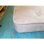 GRADE A2 - Cheska Silver Grey Velvet Chaise Longue Chair with Button Detail - Left Hand Facing