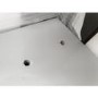 GRADE A2 - Grey Gloss Office Desk with Drawer - Roxy