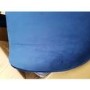 GRADE A2 - Pair of Navy Blue Velvet Dining Chairs - Jenna