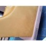 GRADE A2 - Mustard Yellow Velvet Buttoned Armchair - Cole