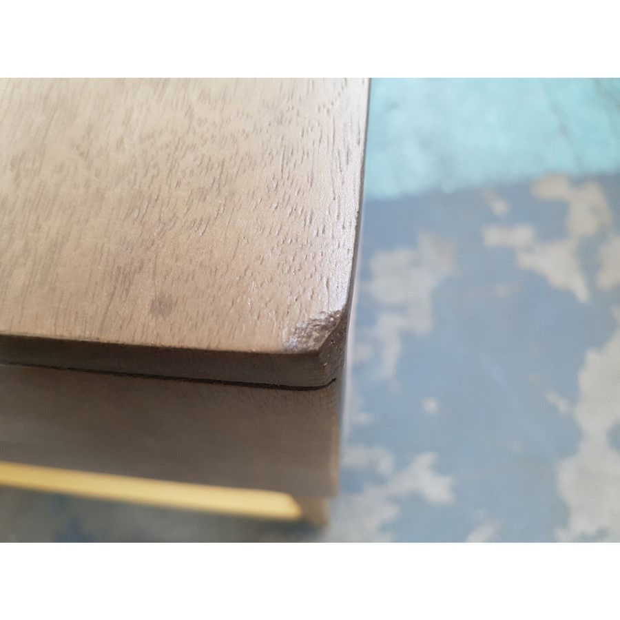 GRADE A2 - Grey Wash Coffee Table with Storage - Alice