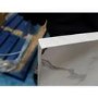 GRADE A2 - Connect White Faux Marble Top Extendable Dining Table - Thassos
 1600-2000mm